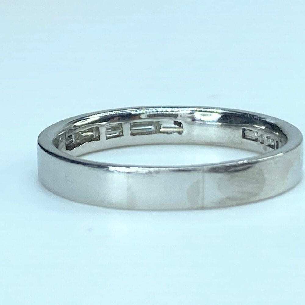 JR9317 B&N London Platinum 950 0.24ct Baguette diamond wedding band 5.7g s8 - Picture 3 of 8